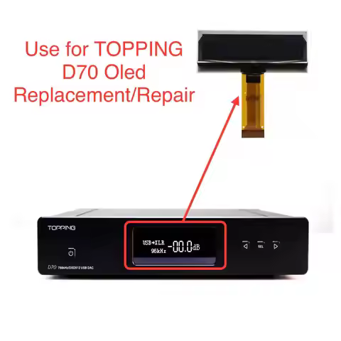 New Original Screen Oled Lcd Display for TOPPING D70 DAC replacement and repair