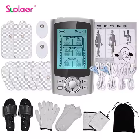 Professional Electric Body Massager 36 Modes Tens Unit EMS Muscle Electrostimulator Neck Back Foot H