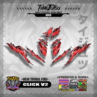 CLICK V2 DECALS ( NEW TRIBAL FIRE )【ThaijutsuStickers】