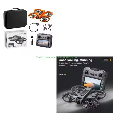 97QB S156 Profesional Obstacle Avoidance Double Camera Brushless Motor 2.4G WiFi Remote Control Quad