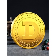 Dog Coins Physical dogecoin dogecoin Souvenirs Gold-Plated Souvenirs Musk Gold Coins Asian Games Mas
