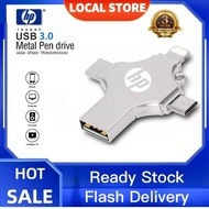 HP 4-in-1 OTG Pendrive USB3.0 High Speed Flash Disk 128GB 256GB 512GB 1TB 2TB Multi Interface Memory