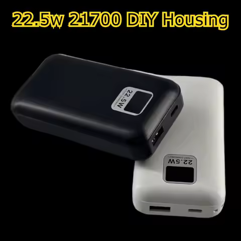 22.5w 21700 DIY Housing Battery Power Bank Battery Case Empty Powerbank Shell for 2pcs 21700 Batteri