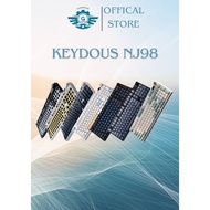 Keydous NJ98 Mechanical Keyboard - Steel Plate, Screen, 3 Connection Modes, Hotswap, Full Foam, 8000