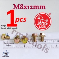 M8x12 FLANGE BOLT YELLOW CAPBolt M8 x 12mm