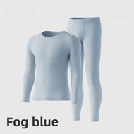 HLA | Warm Underwear Set For Men And Women Teenagers HLA Home Brand Fleece Lined Long Sleeve Round N