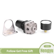Hengyu SMC AR2000-02 Pneumatic Regulator Adjustable Air Pressure Compressor Control Valve Gauge G1/4 Connection Gas