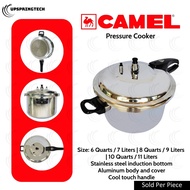 Camel Pressure Cooker 6–10QT Heavy Duty Aluminum Fast Cooking Pot