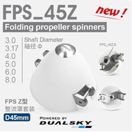 DualSky FPS45Z 45mm Folding Propeller Spinner 3.0/3.17/4.0/5.0/6.0mm Shaft Diameter Fairing for F5K 