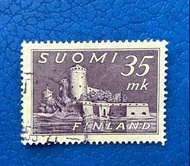 芬蘭郵票  奧拉維城堡 1949年