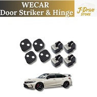 Carbon-Style Door Striker & Hinge Cover Set for Honda Civic FL1/FL4/FL5 – Dress-Up Accessories