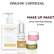 CODE F83L ONLYOU MAKEUP 4PCS PAKTE Instant Brightening Tone Up cream 5G Sunscreen SPF5 PA face UV su