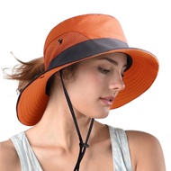 Hats for Outdoor Wide Brim UV Protection Ponytail Fishing Hiking Hat Female
