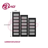 Avio Quality Aluminium Ventilation Cap/ Ventilator/ Cabinet/ Drawer / Furniture / Black (VC K80.X.BL