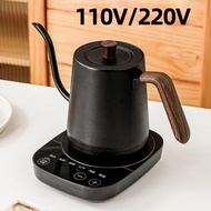 (Willie Samuel)110V/220V Electric Kettle Hand Brew Coffee Pot Gooseneck Kettle Slender Mouth Pot Temperature Control Water Jug Teapot 1000W