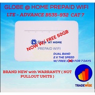 BRAND NEW GLOBE@HOME PREPAID WIFI LTE-ADVANCED ( B535-932 ), Good with mimo antenna w/FREE 50GB