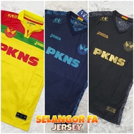 Jersi Bola Selangor Football Jersey Home/Away/Black Gold 2021 - High Quality Lengan Pendek