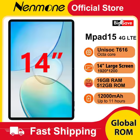 Official Unopened Newest Real 14 Inch Big Screen Android 14 Tablet PC 16GB+512GB 4G Phone Call 5G WI