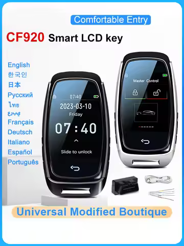 CF920 Modified Universal Remote Display Smart LCD Key Comfortable Entry Auto Lock Keyless Go For Aud