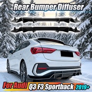 Lower Diffuser Body Kits Spoiler Side Corner Skirt Lip Protector Car Rear Bumper Lip Splitter For AU