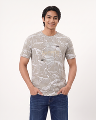 DAPPER | DAPPER Style Light Grey Graphic T-Shirt - 6859TRF
