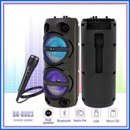 ◐ ✢ ☂ Oudiobop BK-8803 8000W PMPO Karaoke Portable Party TWS Wireless Speaker