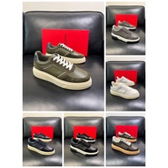 Sneaker S1F1H white color leather shoes kasut lelaki men shoes