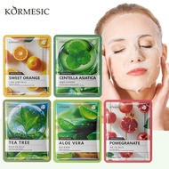 [BPOM] KORMESIC Aloe Vera Sheet Mask Pomegranate Sheet Mask Sweet Orange Sheet Mask / Tea Tree Sheet