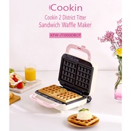 Kitchenflower Compact Interchangeable Plate Waffle Maker