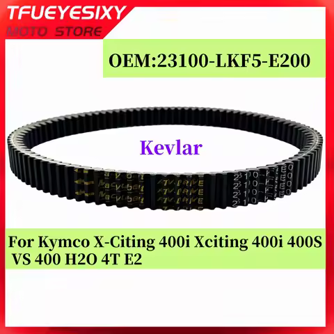 Engine Belt Drive Belt Kevlar For Kymco X-Citing 400i Xciting 400i 400S VS 400 H2O 4T E2 23100-LKF5-
