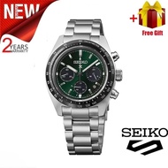 【2‑Year Warranty】100% Original Seiko Prospex SSC933P1 Speedtimer Chronograph Green Dial Stainless St