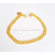 REPLIKA LS9 Titanium 24K Gold Replica Adult Bracelet