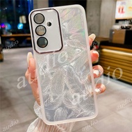 For Samsung A57 5G Laser Feather Glitter Phone Case For Samsung Galaxy A57 A37 A27 A17 A07 LTE 5G 4G