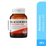 BLACKMORES Calcium + D3 60's Bone Supplement, Vitamin D3 Supplement, Supplemen Tulang HTM Pharmacy