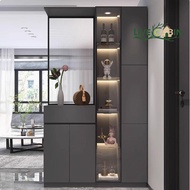 LIVECABIN Hallway Cabinet Entrance Foyer Cabinet Modern Minimalist Changhong Glass Partition Cabinet