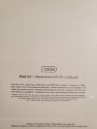 iPad 6th  128GB wifi + Cellular
