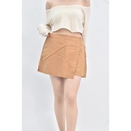 ((M) giordano ladies Cotton High Waist Loose Brown Shorts Second-Hand Clothes