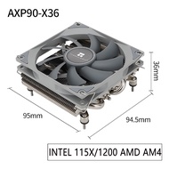 AXP90-X36 Thermalright Màu Đen 4 Ống Tản Nhiệt Làm Mát Áp Suất Giảm 36Mm Chiều Cao Vỏ Làm Mát CPU Vớ