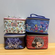 日本 DISNEY MICKEY  & FRIENDS 主題皮革 手提箱型 收納袋