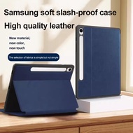 Business Leather Case For Samsung Galaxy Tab A9 Plus 11 inch 2023 A9 8.7 S9 FE 11 Soft Flip Stand Anti-fall Protection Tablet Cover