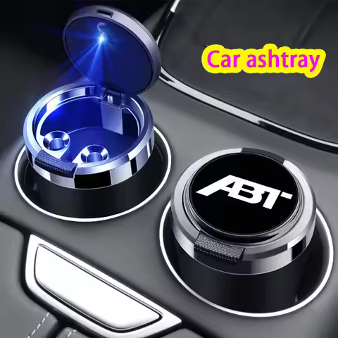 One-Click Open/Close Car Ashtray-LED Light,Space-Saving,Durable Material,car accessories,for ABT A3 