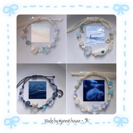 Handmade blue tone bracelet made by Janest ⋆𐙚+ ̊⊹
