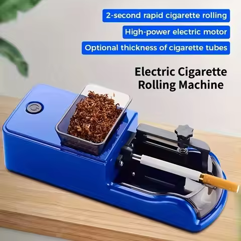 6.5/8mm Electric Cigarette Rolling Machine Raw Grass Cigarette Device Automatic Injector Tobacco Mak