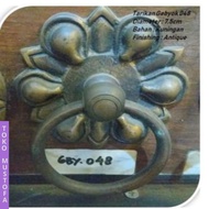 Gebyok Pintu Rumah Handle Kuningan Antik Kupu Tarung Motif 048 juwana