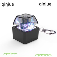 QINJUE Fidget Keychain, Fingertip Clicks Finger Keyboard Cap Finger Keyboard Caps, Relaxing Stress R