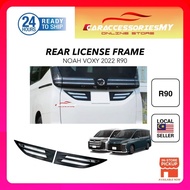 Toyota Noah Voxy R90 2022 rear number license plate frame cover chrome accessories exterior