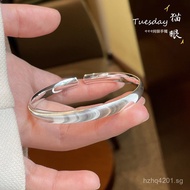 Silver Bracelet Pure Silver Bracelet Silver Bangle Open-Cut Women's  New arrivals9999Hot-Selling Xia