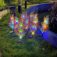 hot Solar energy pine and cypress tree lights outdoor Christmas tree plug lights outdoor courtyard garden lawn lights landscape decoration lights