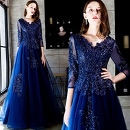 Maxi Plus Size Formal Gown For Ninang Banquet Sequin Embroidery Evening Dress Fashion Long Annual Me