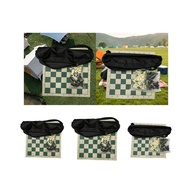 [blesiya21] Portable Chess Set, Roll Up Chess Board Set, with Travel Storage Bag, Chess Set,